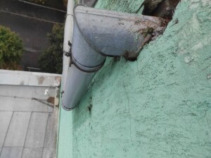 "Проблемная" водосточная труба с крыши