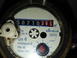 Водяной счётчик января